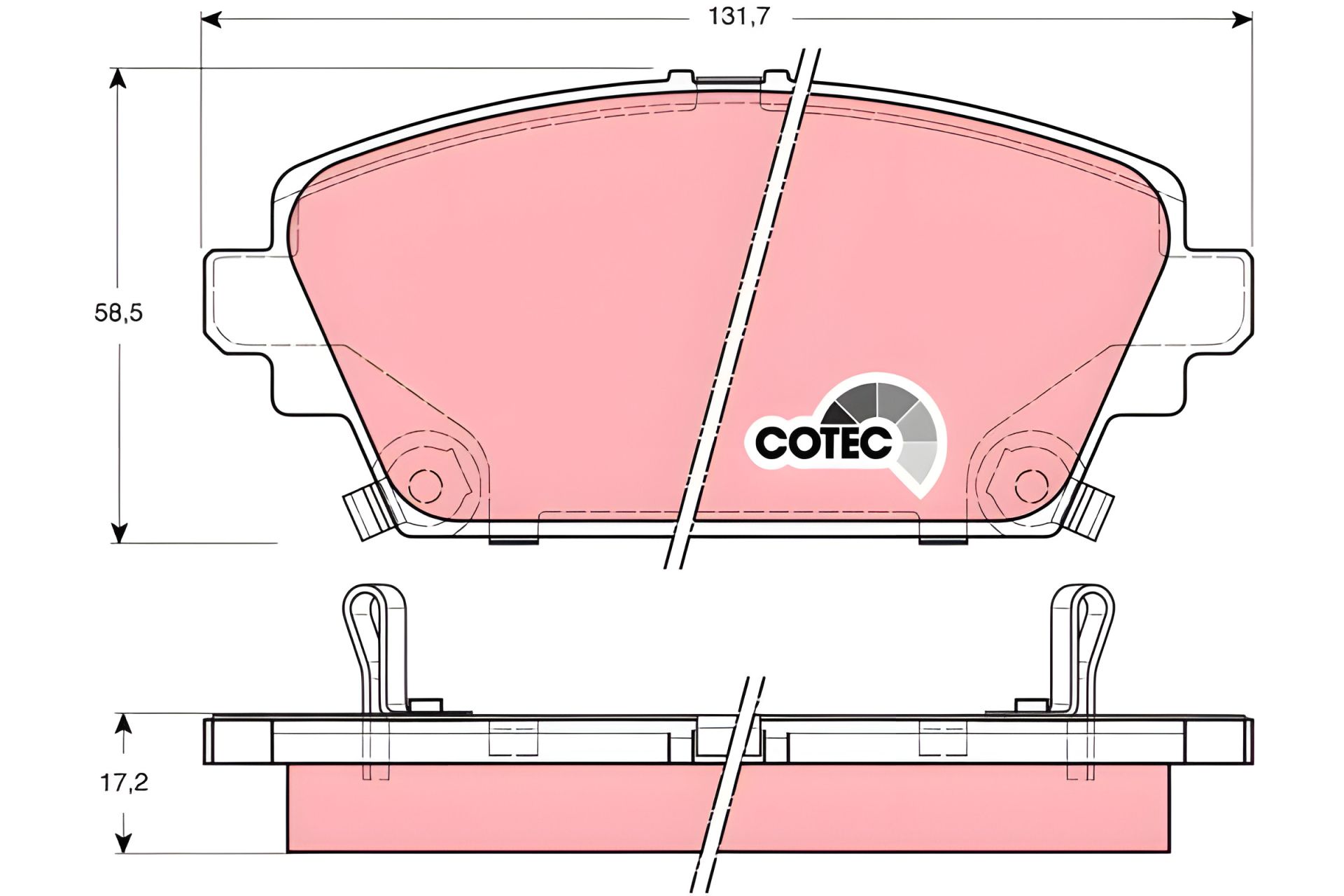 MG EXPRESS, HONDA ACCORD Комплект колодок гальмівних, TRW (GDB3186) MG EXPRESS, HONDA ACCORD Комплект колодок гальмівних, TRW (GDB3186)