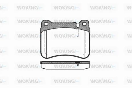 Комплект тормозных колодок MB CLC-CLASS, MB SLK, MB CLK, WOKING (P1093300)