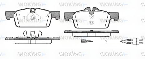 Комплект гальмівних колодок для PEUGEOT 508, WOKING (P1561301)
