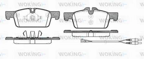 Комплект гальмівних колодок PEUGEOT 508, WOKING (P1561301)