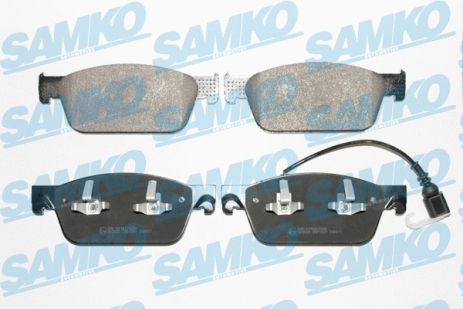 Комплект гальмівних колодок VW TRANSPORTER, VW MULTIVAN, SAMKO (5SP1551)