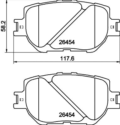 Комплект тормозных колодок SCION tC, LEXUS IS, TOYOTA MARK, NISSHINBO (NP1021)