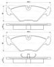 Комплект гальмівних колодок SAAB 9000, BOSCH (0986461766)