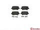 Комплект тормозных колодок HONDA CIVIC, BREMBO (P28038)