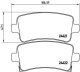 Комплект тормозных колодок CHEVROLET MALIBU, SAAB 9-5, OPEL INSIGNIA, BREMBO (P59060)