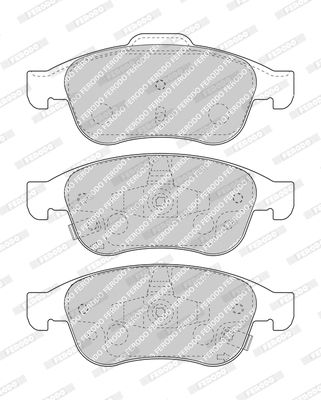 Комплект гальмівних колодок FIAT 500X, JEEP RENEGADE, FERODO (FDB4953)