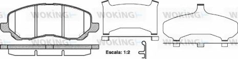 Комплект тормозных колодок PEUGEOT 4008, CITROËN C4, CHRYSLER (BBDC), WOKING (P904331)