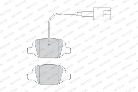 Комплект тормозных колодок CITROËN E-MEHARI, FIAT 500, FIAT PUNTO, FERODO (FDB4321)
