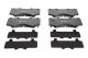 Комплект гальмівних колодок LEXUS LX, TOYOTA LAND СRUISER, TOYOTA TUNDRA, ATE (13046056182)