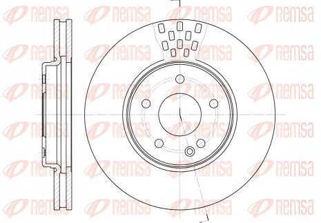 Гальмівний диск CHRYSLER CROSSFIRE, MERCEDES-BENZ CLC-CLASS, REMSA (655610) Гальмівний диск CHRYSLER CROSSFIRE, MERCEDES-BENZ CLC-CLASS, REMSA (655610)