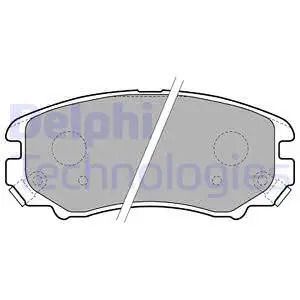 Комплект тормозных колодок CHANGAN CS35, KIA SPORTAGE, HYUNDAI TUCSON, DELPHI (LP1902)