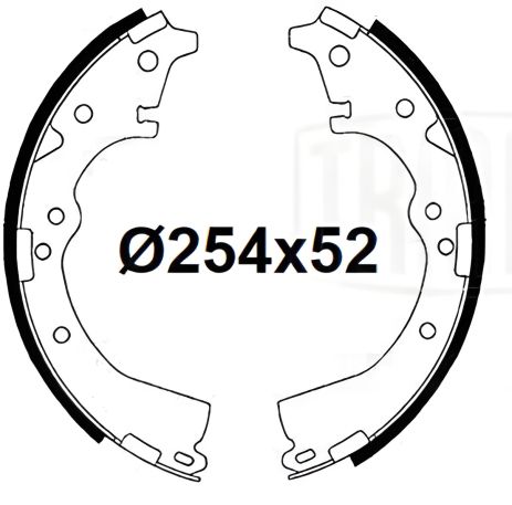 Тормозные колодки для TOYOTA HILUX, TOYOTA PREVIA, TRIALLI (GF4569)