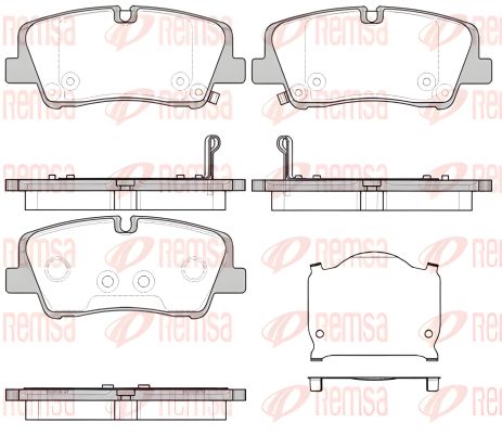 Тормозные колодки для HYUNDAI H350, REMSA (168700)
