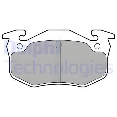 Комплект гальмівних колодок PEUGEOT 306, CITROËN XSARA, RENAULT SUPER, DELPHI (LP699) Комплект гальмівних колодок PEUGEOT 306, CITROËN XSARA, RENAULT SUPER, DELPHI (LP699)