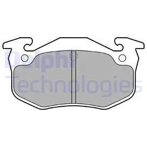 Комплект тормозных колодок PEUGEOT 306, CITROËN XSARA, RENAULT SUPER, DELPHI (LP699)