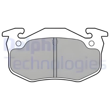 Комплект гальмівних колодок PEUGEOT 306, CITROËN XSARA, RENAULT SUPER, DELPHI (LP699) Комплект гальмівних колодок PEUGEOT 306, CITROËN XSARA, RENAULT SUPER, DELPHI (LP699)