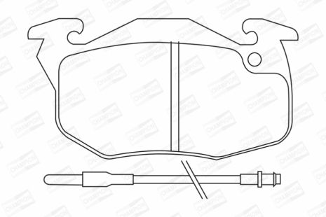 Комплект гальмівних колодок DALLAS FUN, TALBOT AVENGER, CITROËN C15, CHAMPION (571332CH)