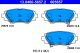 Комплект тормозных колодок MAZDA 3, ATE (13046056572)