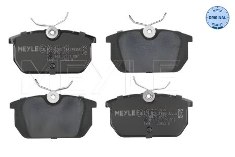 Гальмівних колодок комплект FIAT COUPE, ALFA ROMEO, LANCIA DEDRA, MEYLE (0252110314)