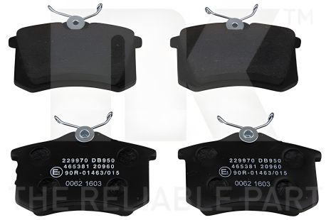 Гальмівні колодки комплект для RENAULT GRAND SCÉNIC, CITROËN C3, AUDI A4, NK (229970) Гальмівні колодки комплект для RENAULT GRAND SCÉNIC, CITROËN C3, AUDI A4, NK (229970)