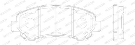 Комплект тормозных колодок SUZUKI KIZASHI, NISSAN X-TRAIL, NISSAN JUKE, FERODO (FDB4051)