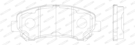 Комплект тормозных колодок SUZUKI KIZASHI, NISSAN X-TRAIL, NISSAN JUKE, FERODO (FDB4051)