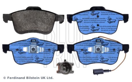 Комплект гальмівних колодок OPEL COMBO, FIAT DOBLO, BLUE PRINT (ADL144215)