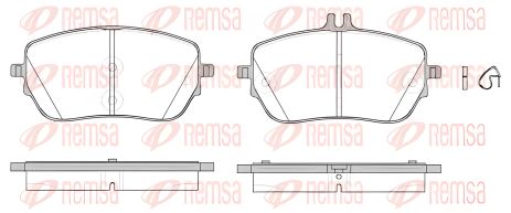 Тормозные колодки комплект для MB B-CLASS, A-CLASS, CLA, REMSA (182700) Тормозные колодки комплект для MB B-CLASS, A-CLASS, CLA, REMSA (182700)
