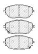 Тормозные колодки комплект для TOYOTA COROLLA, TOYOTA C-HR, FERODO (FDB5146)