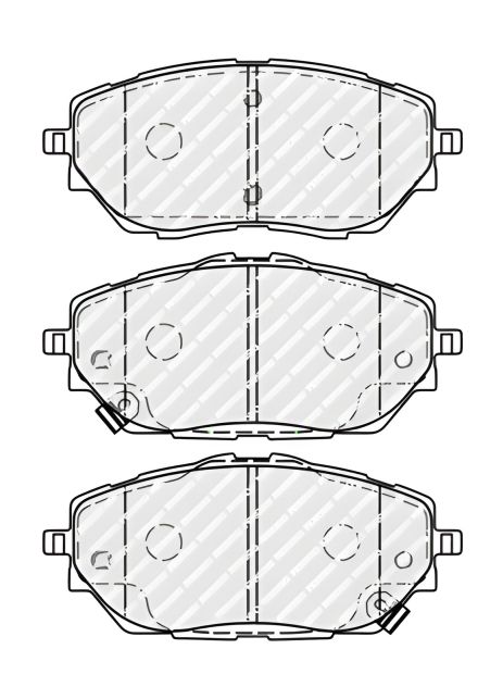 Гальмівних колодок комплект TOYOTA COROLLA, TOYOTA C-HR, FERODO (FDB5146)