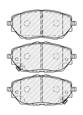 Комплект тормозных колодок TOYOTA COROLLA, TOYOTA C-HR, FERODO (FDB5146)