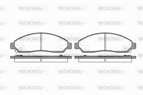 Комплект тормозных колодок HAVAL H5, MITSUBISHI LANCER, GREAT WALL, WOKING (P1198314)