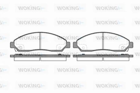 Комплект тормозных колодок HAVAL H5, MITSUBISHI LANCER, GREAT WALL, WOKING (P1198314)
