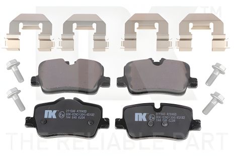 Комплект гальмівних колодок BMW 2, BMW 4, BMW 3, NK (221589) Комплект гальмівних колодок BMW 2, BMW 4, BMW 3, NK (221589)