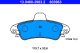 Комплект тормозных колодок FORD COUGAR, FORD MONDEO, ATE (13046039632) Комплект тормозных колодок FORD COUGAR, FORD MONDEO, ATE (13046039632)