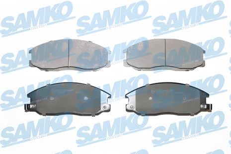 Комплект колодок гальмівних SSANGYONG KYRON, KIA CARNIVAL, HYUNDAI SANTA, SAMKO (5SP860)