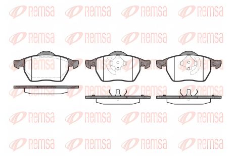 Гальмівних колодок комплект, FORD CAPRI SEAT IBIZA SKODA OCTAVIA, REMSA (039020)