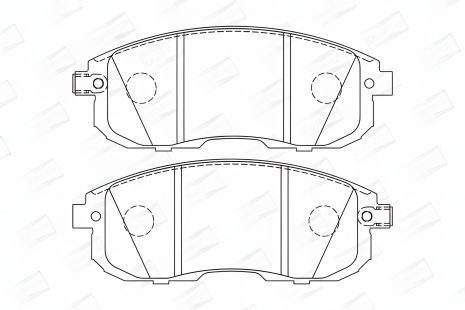 NISSAN JUKE/TEANA/VERSA гальмівні колодки комплект CHAMPION (573304CH) NISSAN JUKE/TEANA/VERSA гальмівні колодки комплект CHAMPION (573304CH)