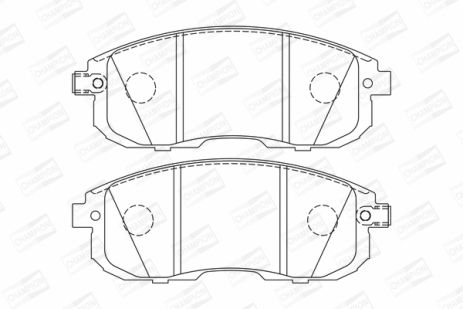 Комплект гальмівних колодок NISSAN JUKE, NISSAN TEANA, NISSAN VERSA, CHAMPION (573304CH)