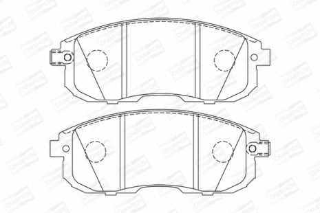 Комплект тормозных колодок NISSAN JUKE, NISSAN TEANA, NISSAN VERSA, CHAMPION (573304CH)