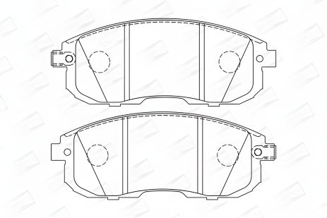 Комплект тормозных колодок для NISSAN JUKE, TEANA, VERSA, CHAMPION (573304CH) Комплект тормозных колодок для NISSAN JUKE, TEANA, VERSA, CHAMPION (573304CH)