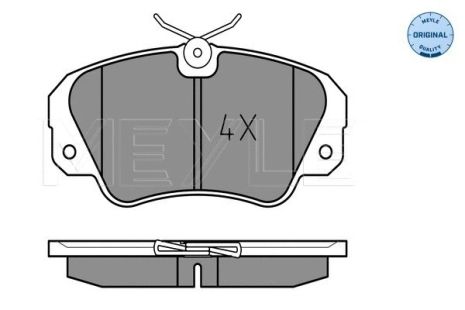 Комплект тормозных колодок OPEL OMEGA, OPEL SENATOR, MEYLE (0252136819)