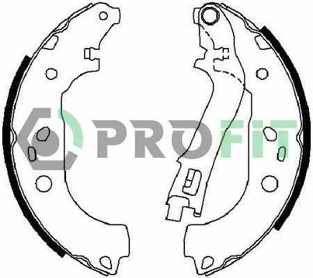 Комплект тормозных колодок LANCIA MUSA, FIAT DOBLO, FIAT IDEA, PROFIT (50010676)