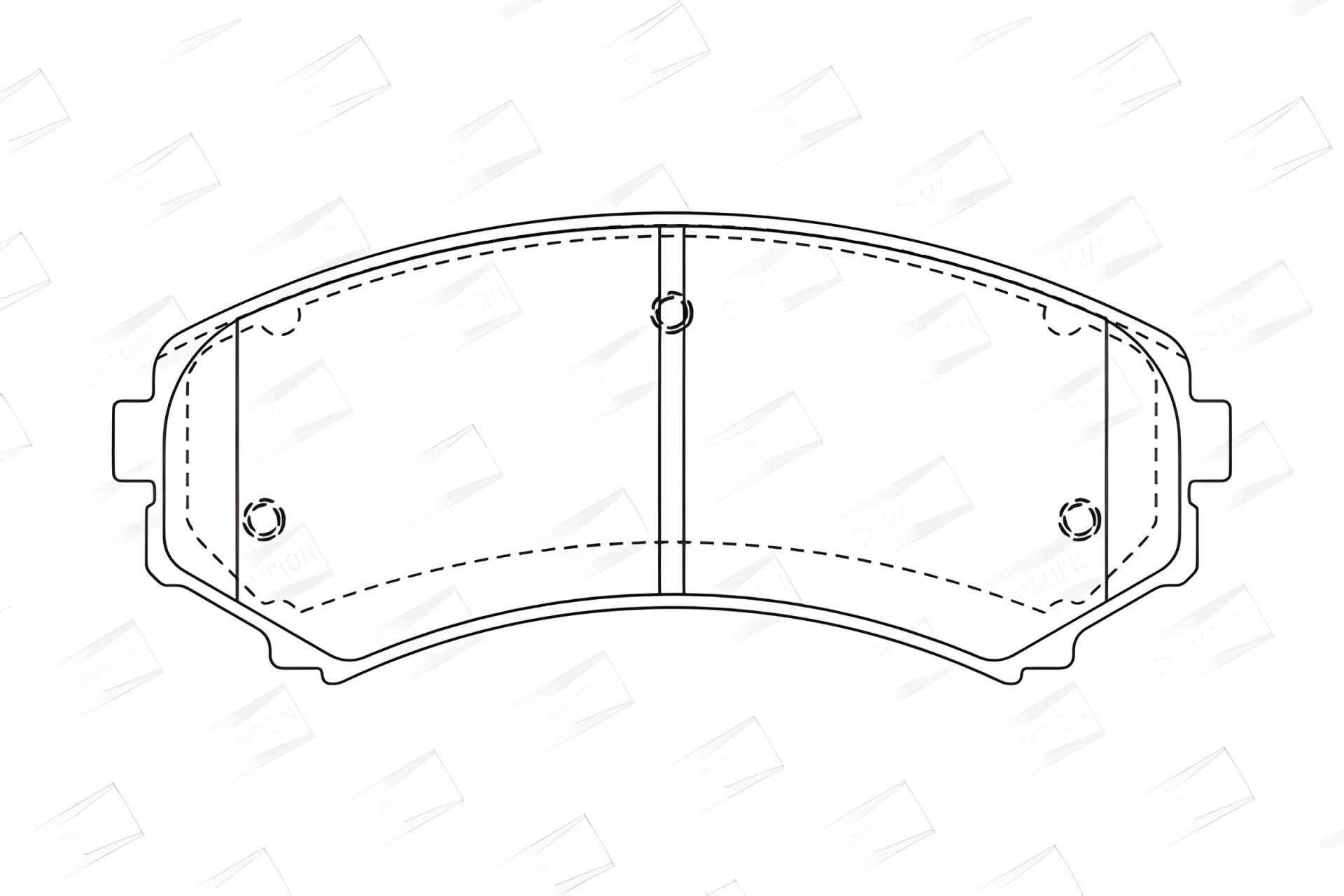 Комплект гальмівних колодок для ISUZU D-MAX, MITSUBISHI PAJERO, MAZDA E-SERIE, CHAMPION (572497CH) Комплект гальмівних колодок для ISUZU D-MAX, MITSUBISHI PAJERO, MAZDA E-SERIE, CHAMPION (572497CH)