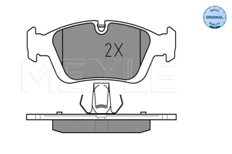 Комплект гальмівних колодок BMW Z4, BMW 3, BMW Z3, MEYLE (0252328717)