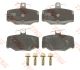 Комплект тормозных колодок для MB VIANO, NISSAN ALMERA и NISSAN PRIMERA, TRW (GDB3092)