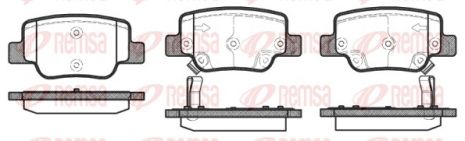 Комплект гальмівних колодок TOYOTA VERSO, REMSA (145202)