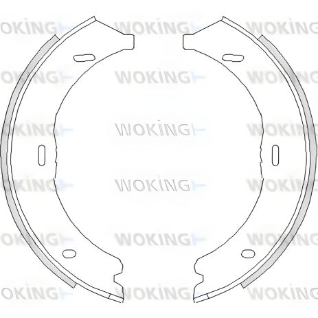 Гальмівні колодки стоянкові комплект для MB VITO, MB V-CLASS, MB VIANO від WOKING (Z474500) Гальмівні колодки стоянкові комплект для MB VITO, MB V-CLASS, MB VIANO від WOKING (Z474500)