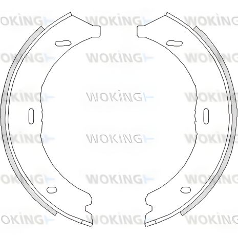 Комплект тормозных колодок стояночного тормоза MB VITO, MB V-CLASS, MB VIANO, WOKING (Z474500)
