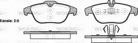 Комплект тормозных колодок MB C-CLASS, MB E-CLASS, MB GLK-CLASS, WOKING (P1205300)